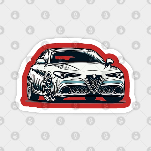 Alfa Romeo Giulia Magnet by Vehicles-Art