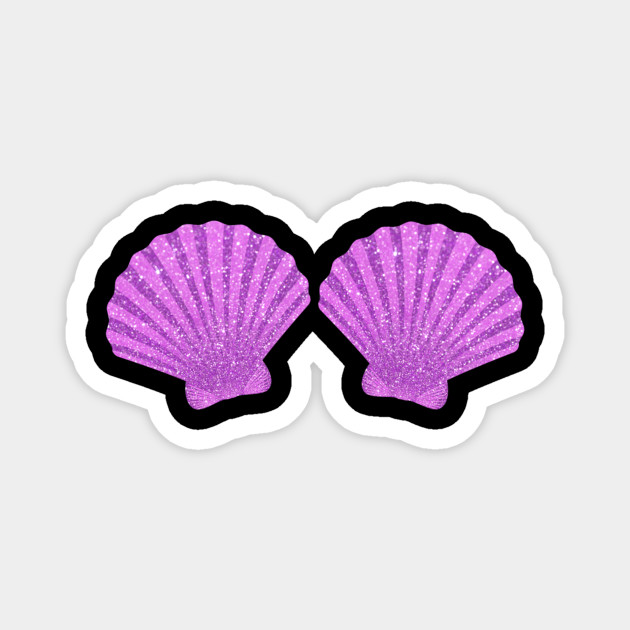 Purple Seashell Bra Costume - Mermaid Seashell T-Shirt
