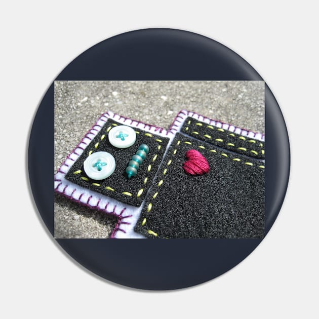 Heart-felt robot Pin by hyperjondriac