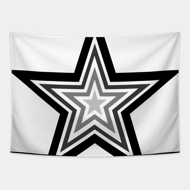 black star Tapestry by OmarZArtShop