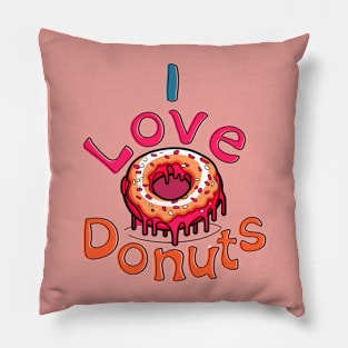 I love donuts for donut lovers Pillow