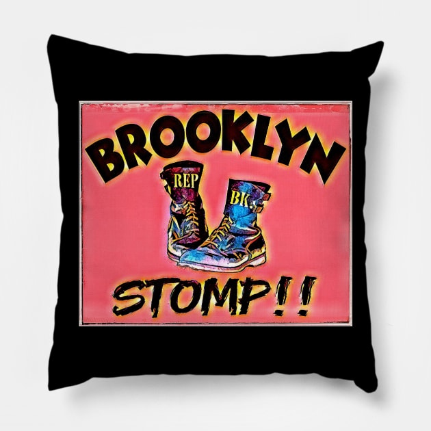 Brooklyn Stomp Pillow by Digz