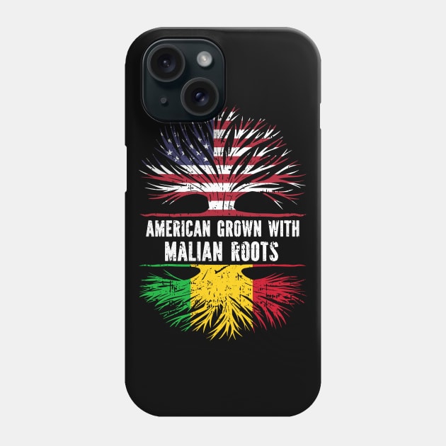 American Grown with Malian Roots USA Flag Phone Case by silvercoin