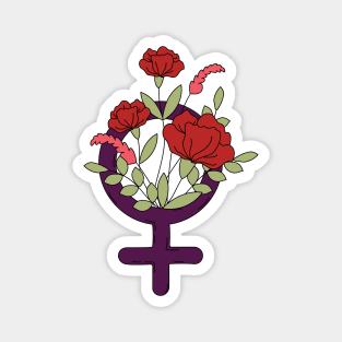 Feminist Flowers Magnet