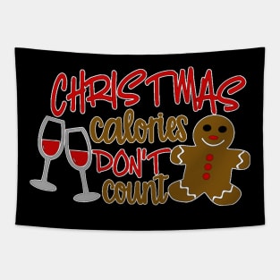 Christmas Calories Don't Count Tapestry