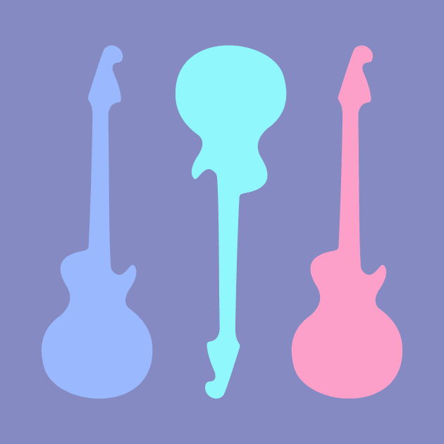 Pastel Guitars by XOOXOO