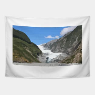 Fox Glacier Digital Painting Tapestry