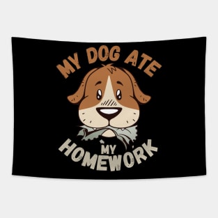 Dog Ate My Homework Tapestry