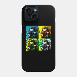 Arctic Vanguard Pop Art Musk Ox - Bold Wilderness Phone Case