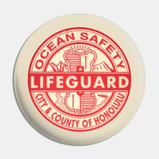 Hawaii Lifeguard Logo Pin