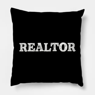 Realtor / House Broker Typography Design Pillow