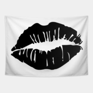 Kiss kiss Black Tapestry