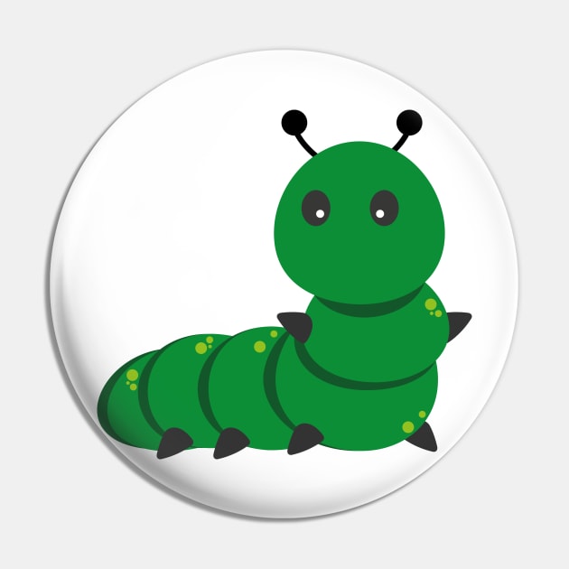 Catterpillar Pin by axemangraphics