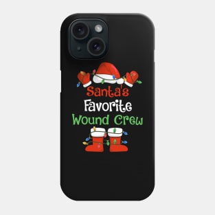 Santa's Favorite Wound Crew Funny Christmas Pajamas Phone Case