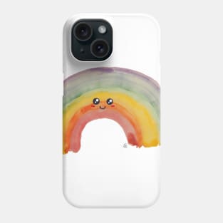 Happy Rainy Day - A Happy Cute Watercolor Rainbow Phone Case