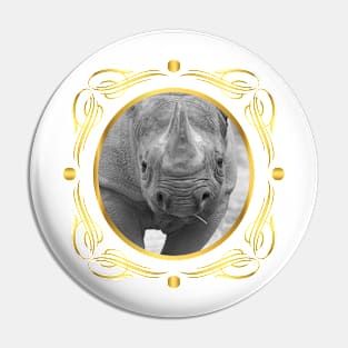 Rhino Framed Pin