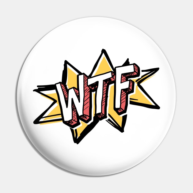 WTF Comic Pin by LR_Collections