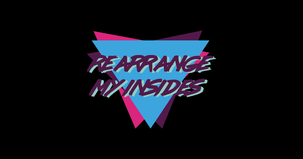 Rearrange My Insides - 80s Synthwave Aesthetic V2 - Gay Pride - Magnet ...