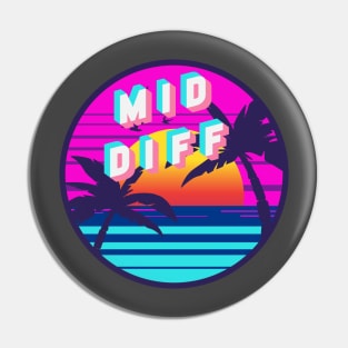 Mid Diff Retrowave Pin