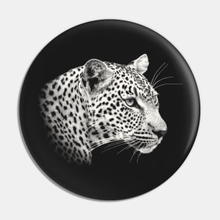 Leopard Close-Up African Wildlife Pin