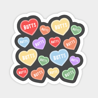 Valentines Day Butt Hearts Magnet