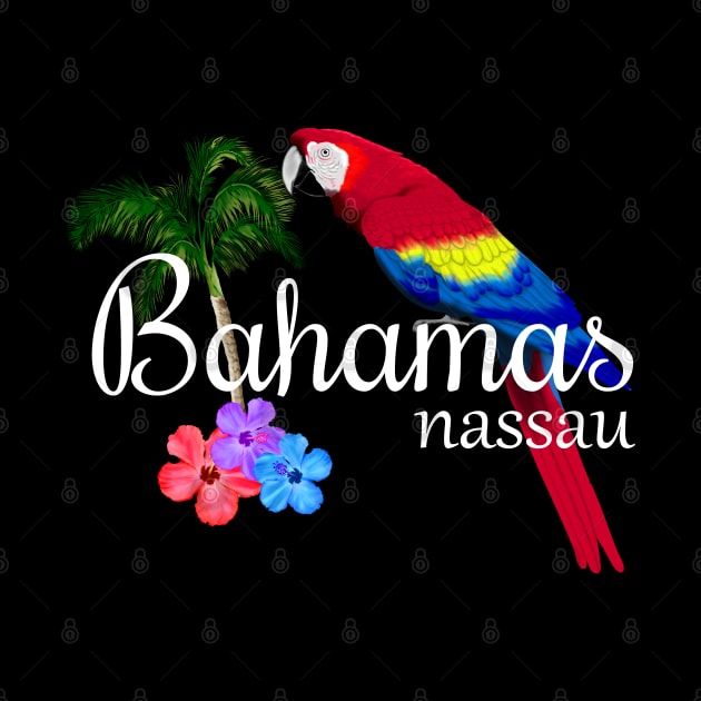 Nassau Bahamas Tropical Island Parrot by macdonaldcreativestudios