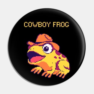 Cowboy Frog Pin