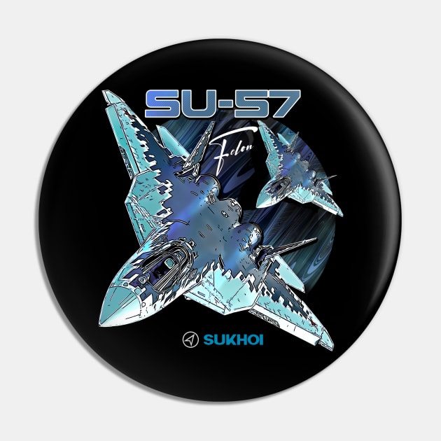 Sukhoi Su-57 Stealth Multirole Fighter Aircraft Pin by aeroloversclothing