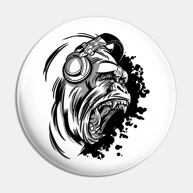 DJ GORILLA Pin by madeinchorley