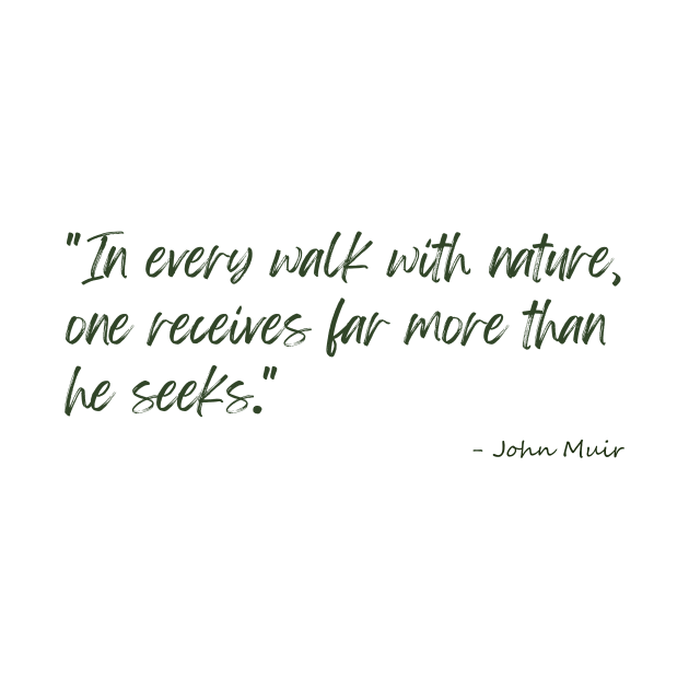 A Quote about Nature by John Muir by Poemit