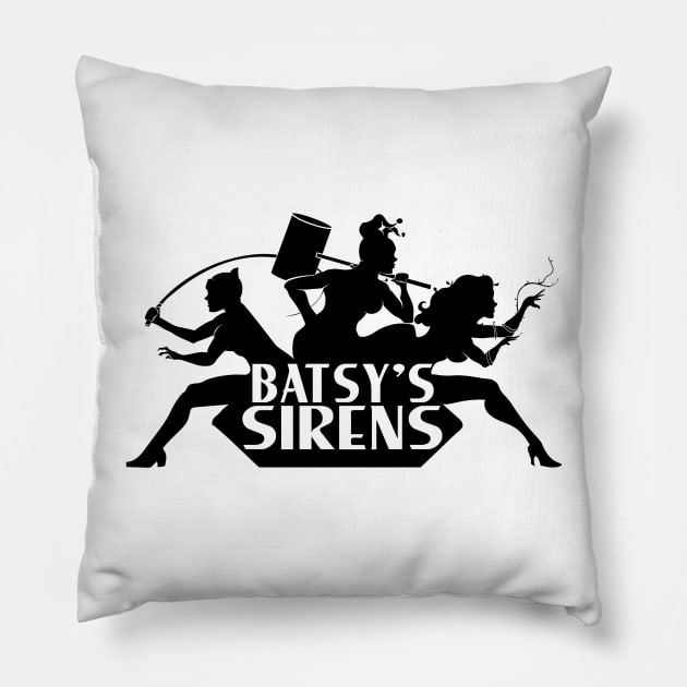 Batsy's Sirens Pillow by amodesigns