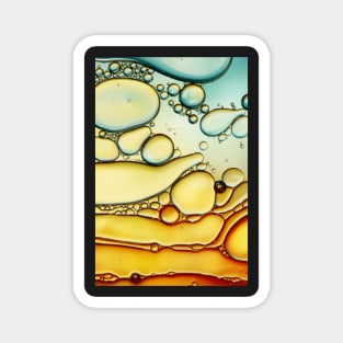 Fire & Ice Bubble Abstract Magnet