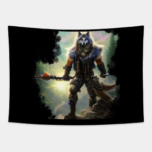 Wolf Warrior Tapestry