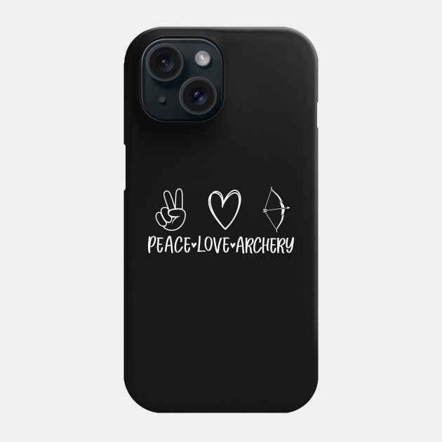 Peace love archery design Phone Case by colorbyte