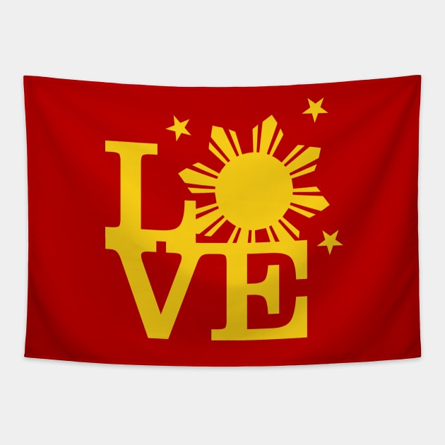 Filipino Sun Bright Love Tapestry by SkarloCueva