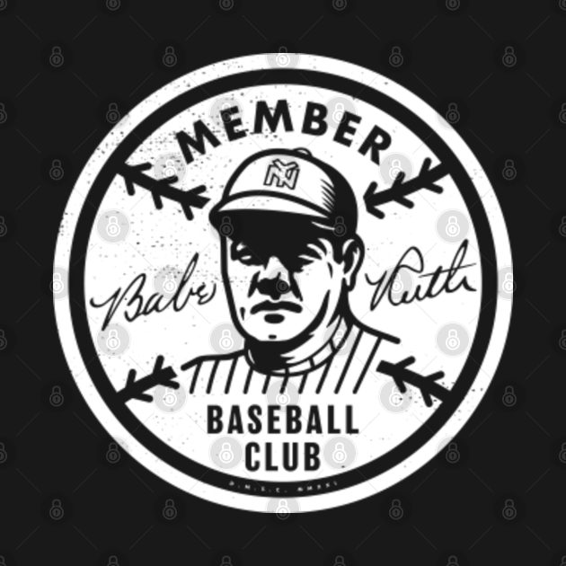 Disover Babe Ruth Baseball Club Pin (White) - Babe Ruth - T-Shirt