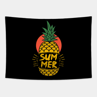 Cool Summer Pineapple Tapestry