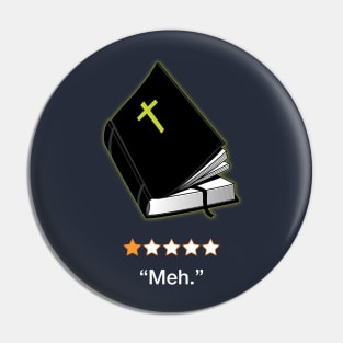 The Bible? Meh. Funny Book Review Pin