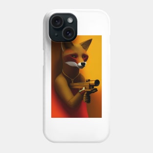 Fox With A Gun Phone Case