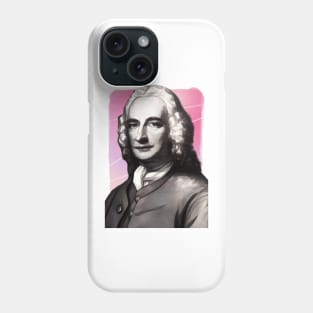 English Novelist Henry Fielding illustration Phone Case