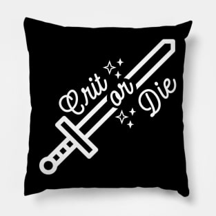 Crit or Die DnD Pillow