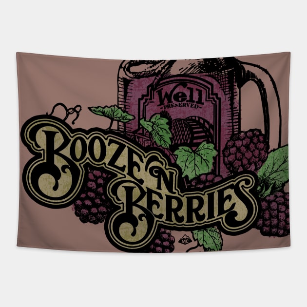 Booze 'n Berries Tapestry by SkprNck