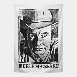 Merle Haggard // Faded Vintage Look Tapestry