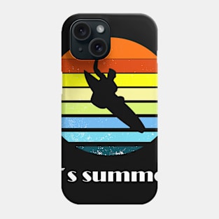 Surfing girl is the best windsurfing Phone Case