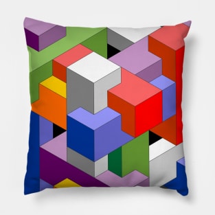 Rainbow Squirrel Cage Pillow