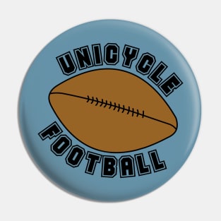 Unicycle Football Text Pin