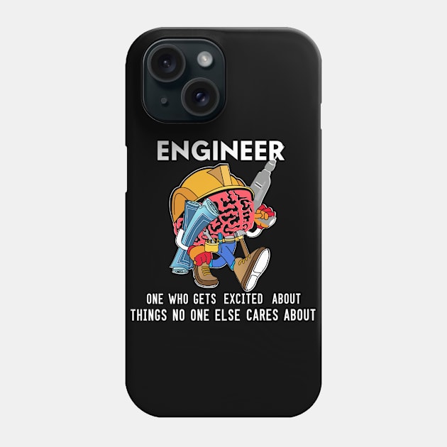 Funny Engineering - Mechanical Civil Engineer T-Shirt Phone Case by Infinirish