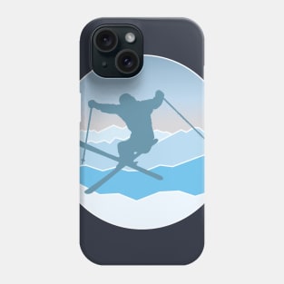 Snowboarding Silhouette Phone Case