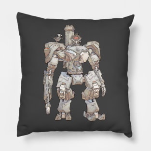 Overwatch Bastion Stealth Skin Faded Pillow