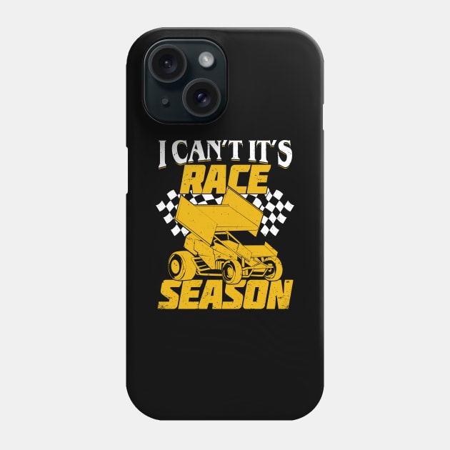 Dirt Track Racing Winged Sprint Car Driver Gift Phone Case by Dolde08